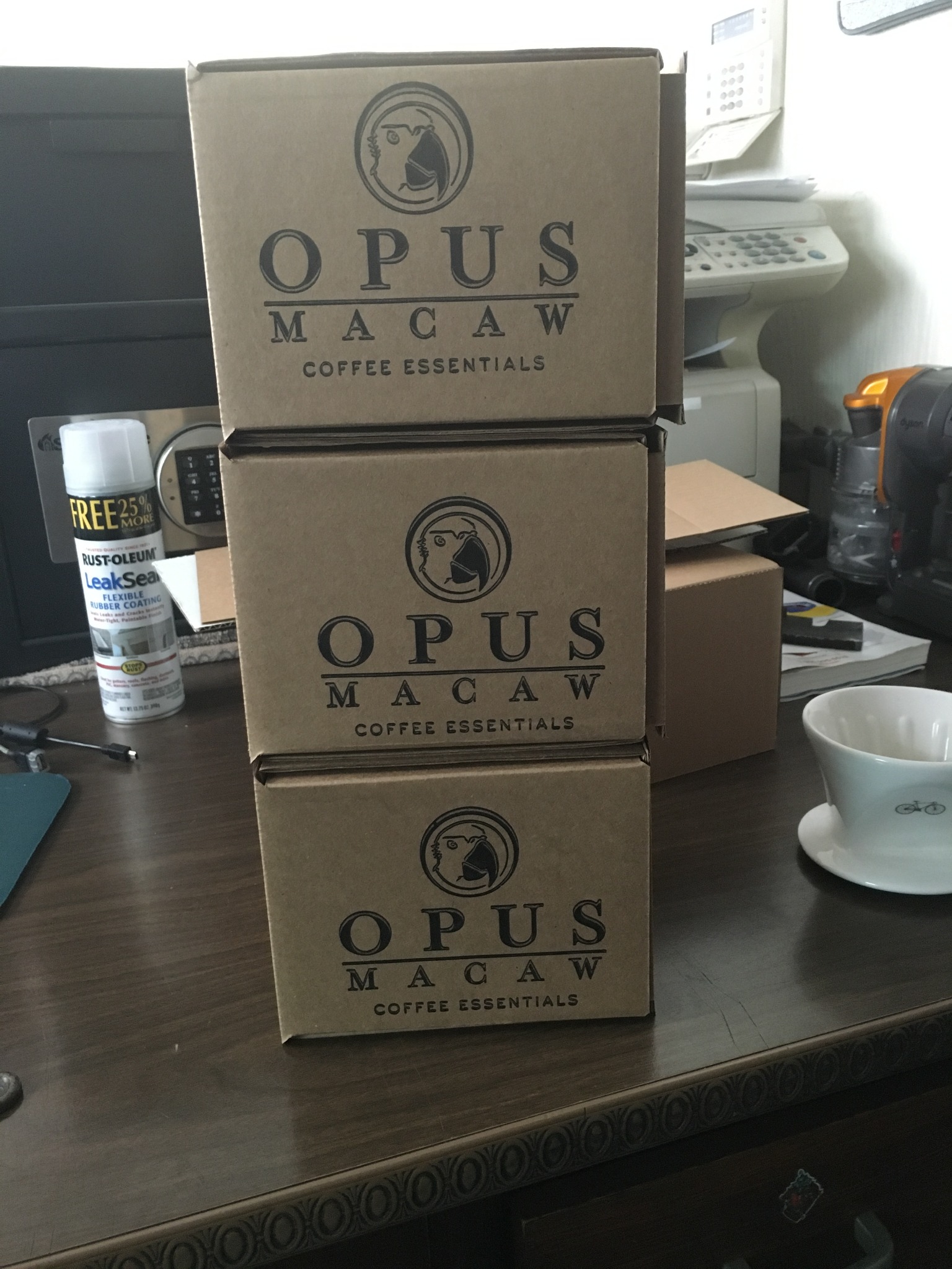 Small white die cut corrugated boxes