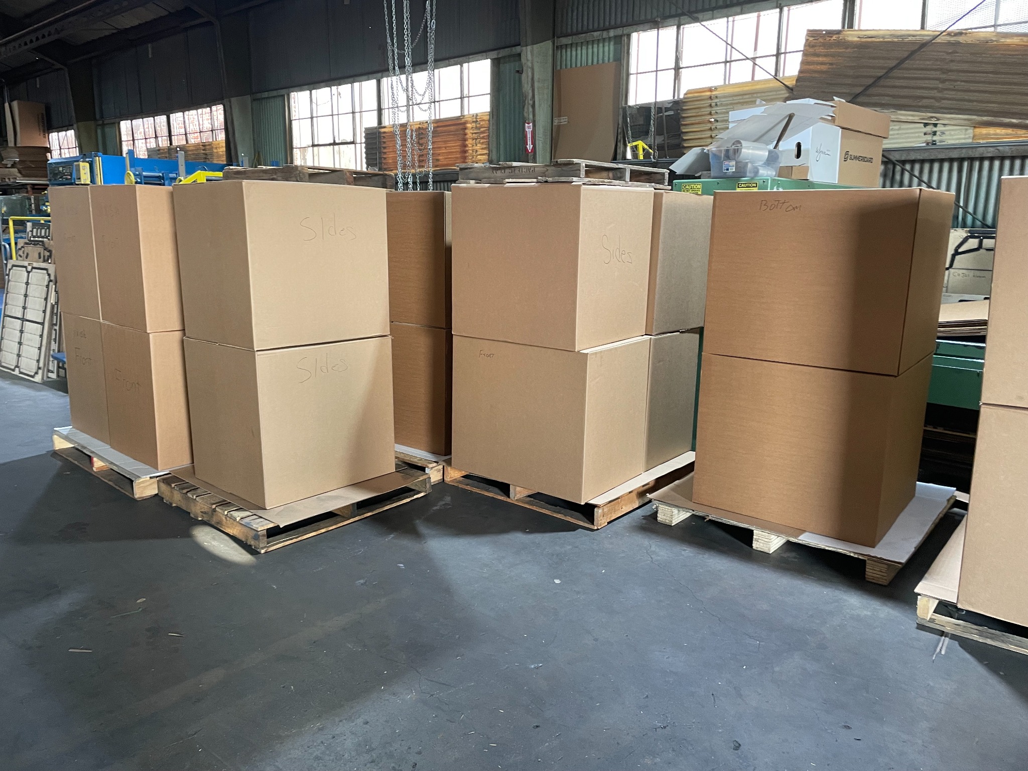 Printed corrugated box for Excelsior Services